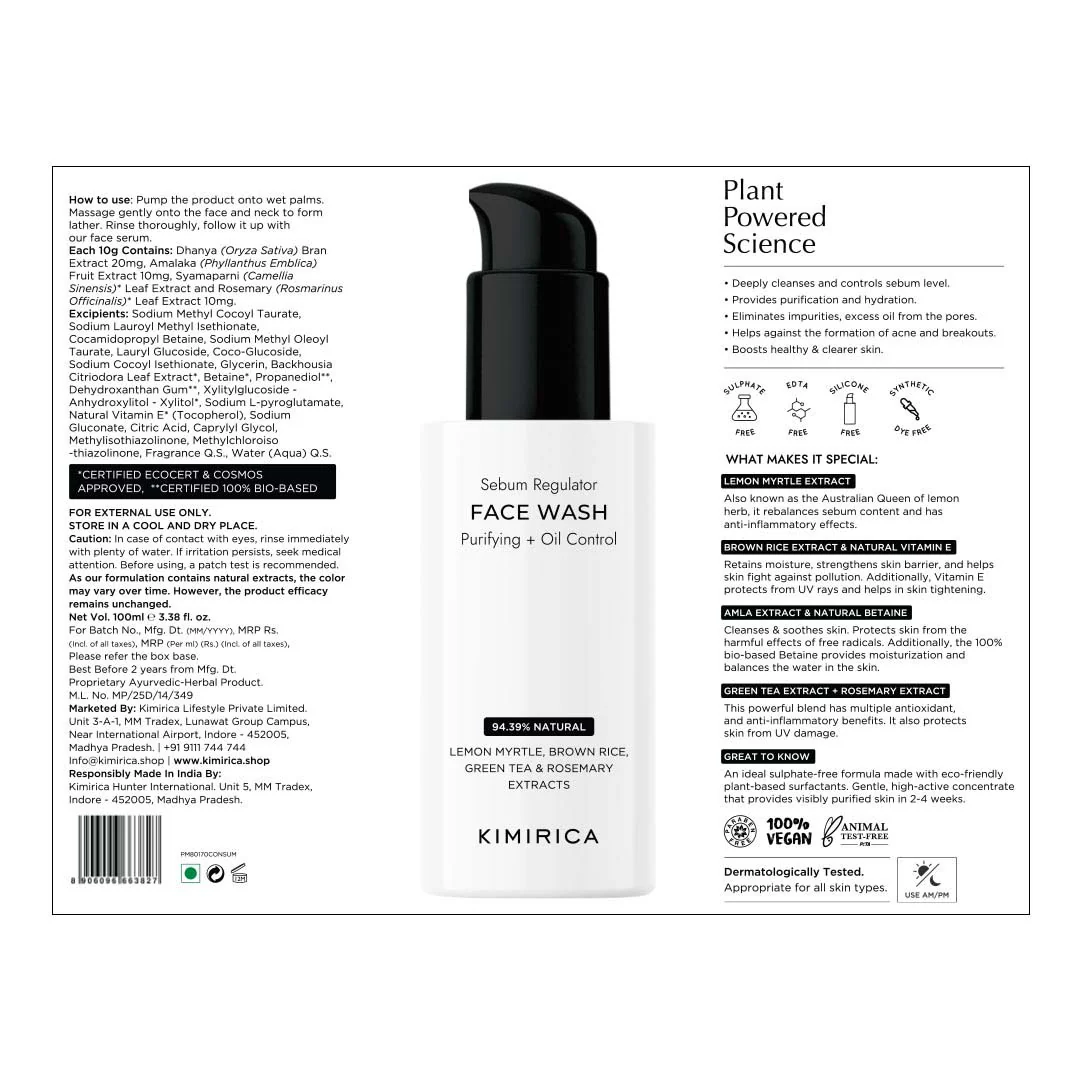 Green Tea Oil Control Face Wash - Image 8