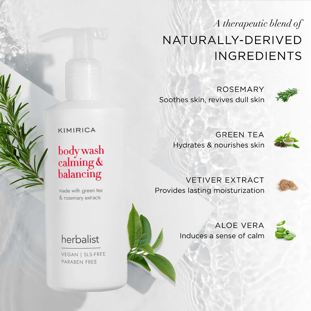 Green Tea & Rosemary Body Wash - Image 4