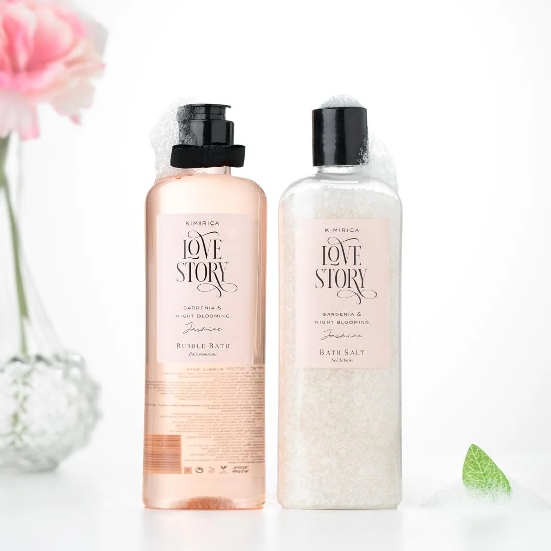 Jasmine Bubble Bath & Epsom Bath Salt bath care duo - Image 4