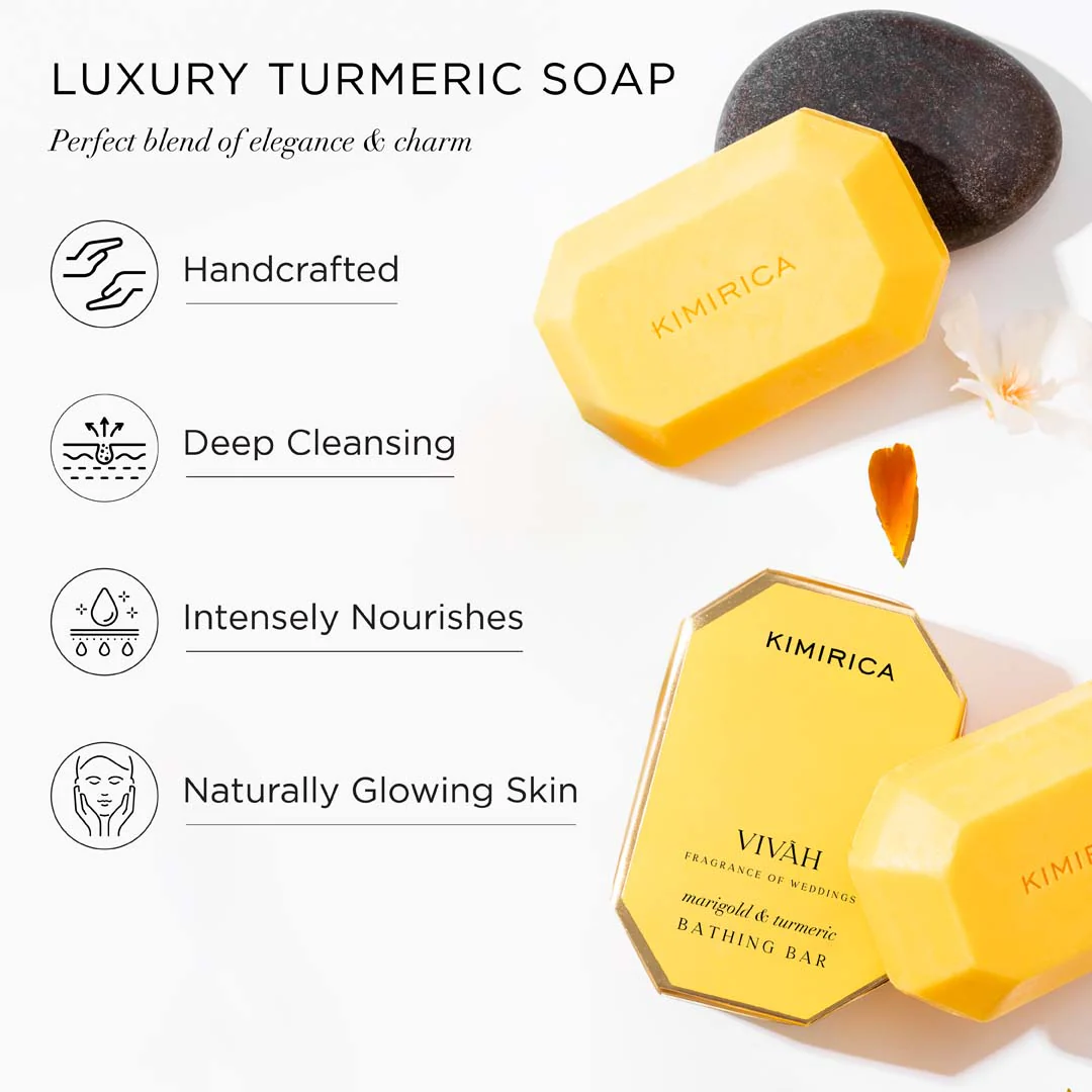 Luxury Turmeric Soap Pack of 3 - Image 4