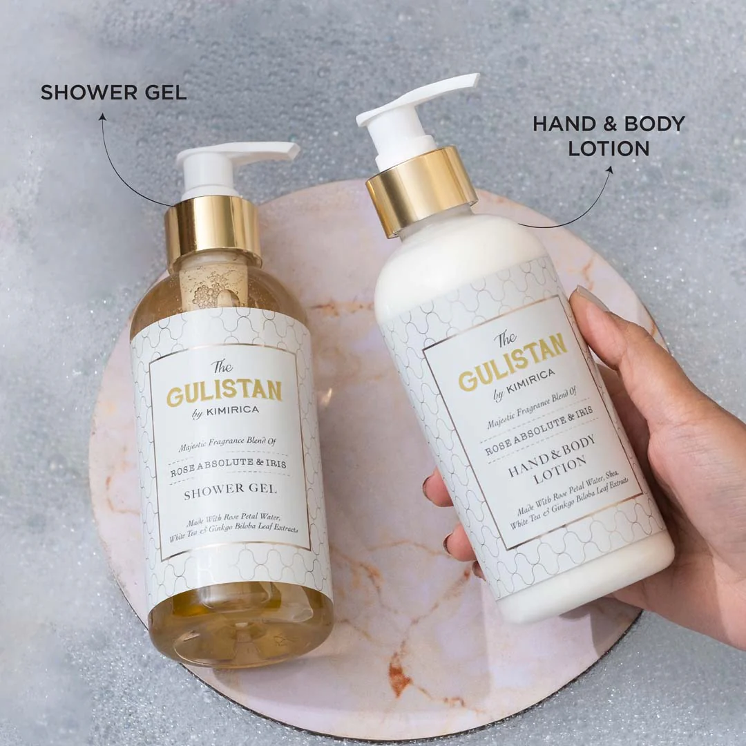 Rose shower gel & body lotion duo - Image 3